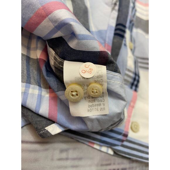 Crown & Ivy Button Up Shirt Mens XL Plaid Classic Fit Long Sleeve Collar Pocket - Picture 9 of 11